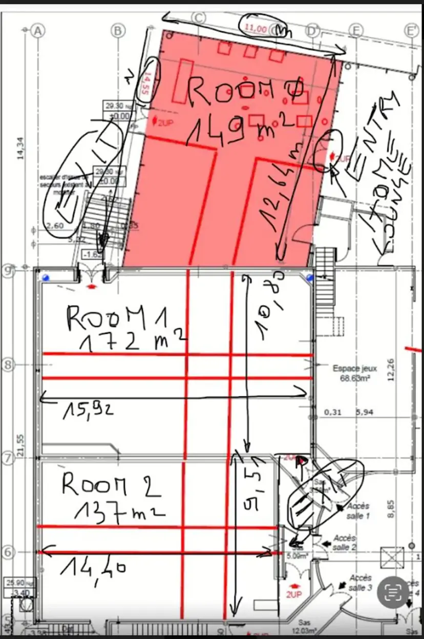 Incomplete floor plan