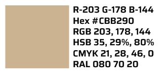 Recommended color code for painting